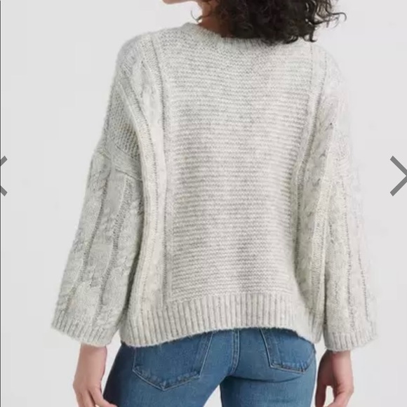 ✨ Final Price ✨ Lucky Brand Gray Cable Knit Sweater - Picture 3 of 16